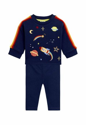 SET - Leggings - navy blue space