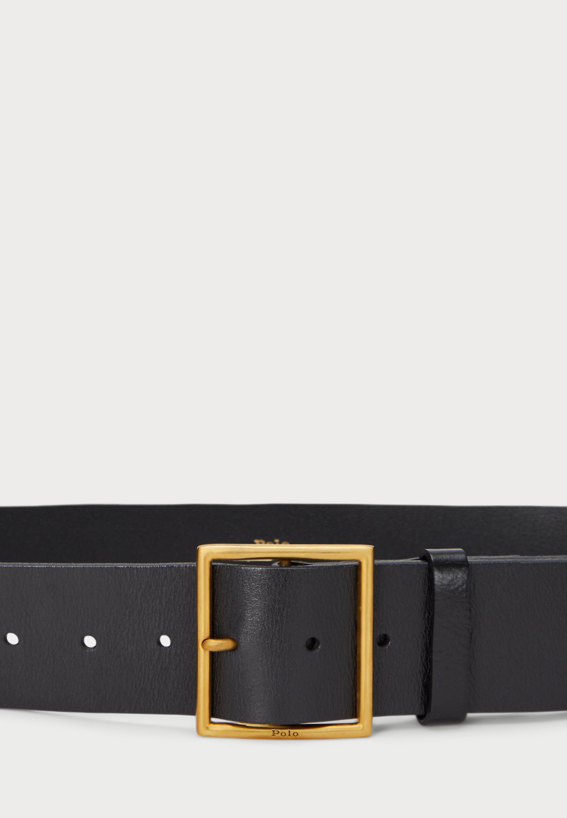 Polo Ralph Lauren SQUARE BUCKLE WIDE LEATHER BELT - Belt