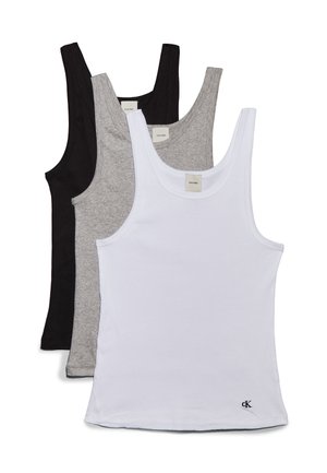 SCOOP NECK TANK 3 PACK  - Undertrøye - black/white/grey heather