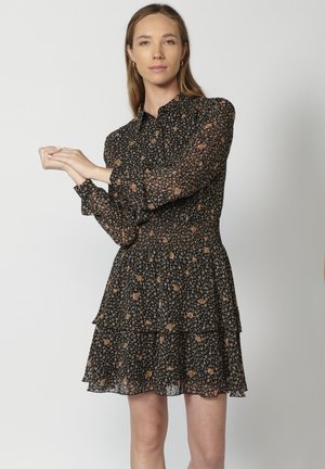 Koroshi LONG SLEEVE - Rochie tip cămașă - black
