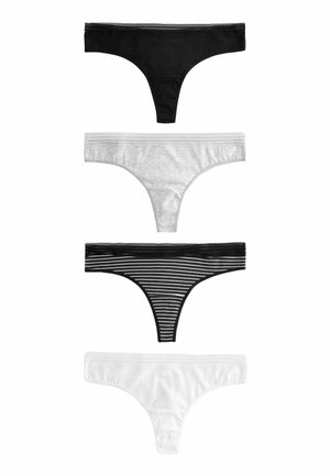 GEO 4 PACK - Thong - black white