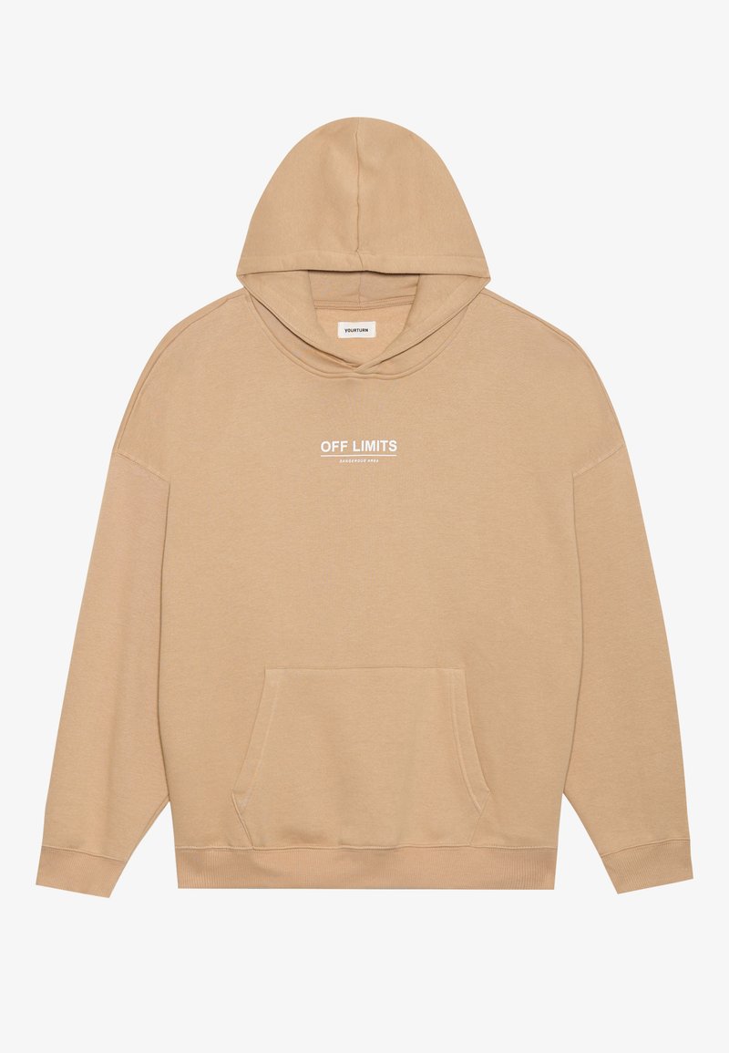 YOURTURN Hoodie tan