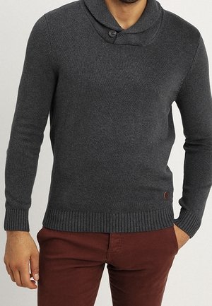 Strickpullover - mottled grey