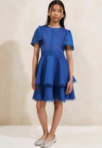 Lipsy REGULAR FIT - LACE SLEEVE  - Dnevna haljina - blue