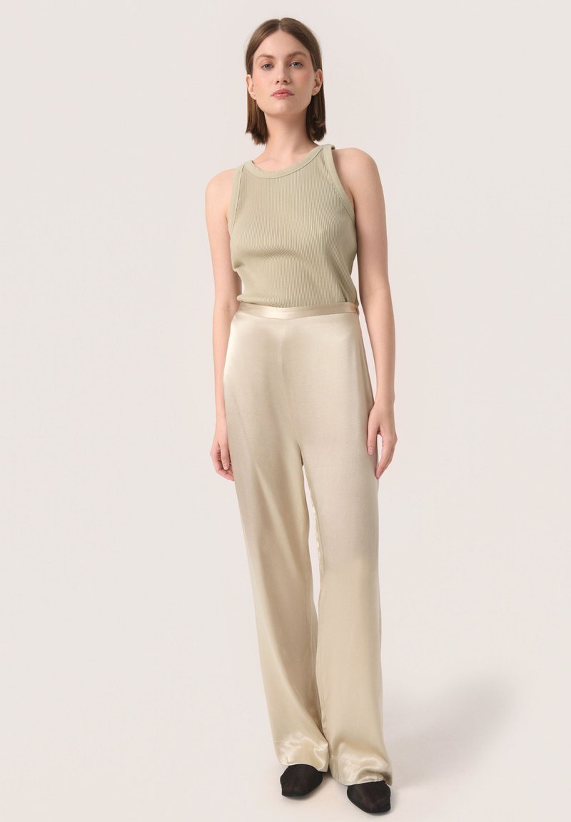 Soaked in Luxury Broek beige mêleerd