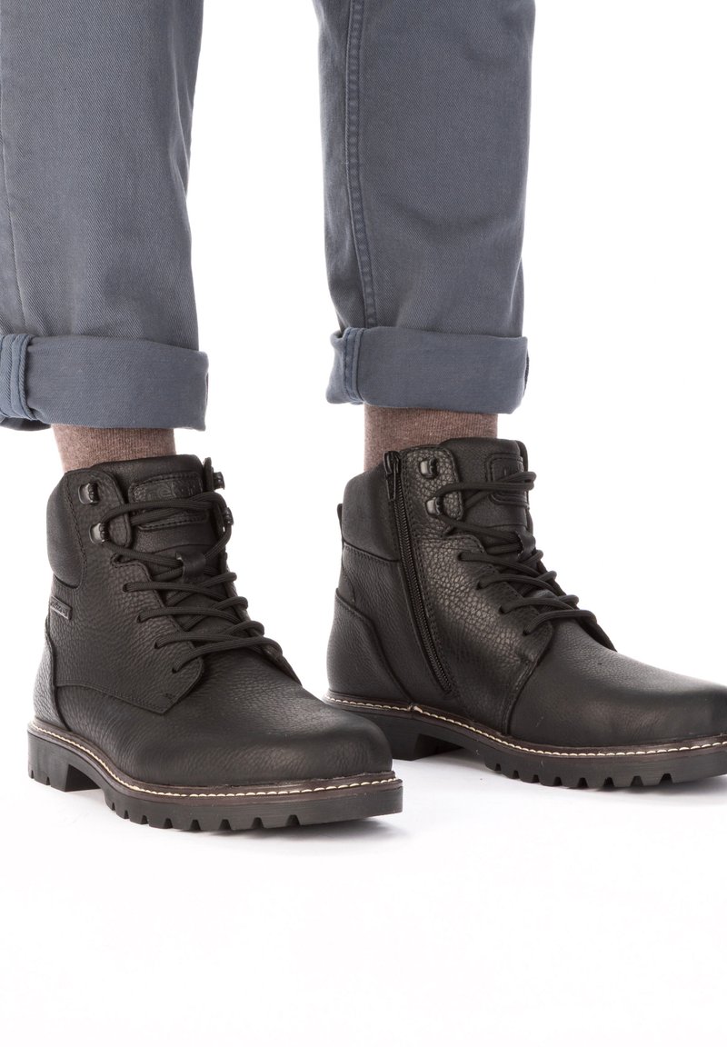 Rieker Botines con cordones - schwarz