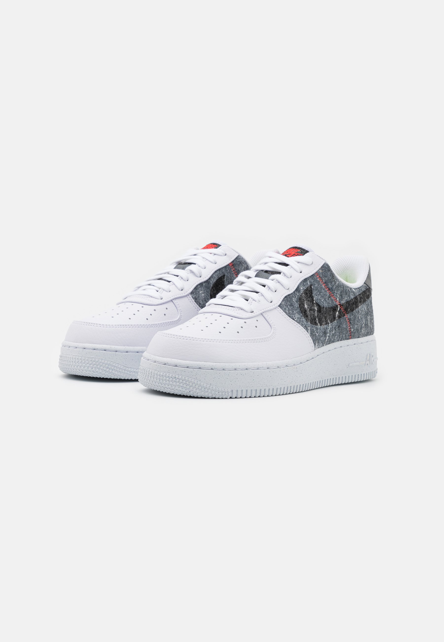 Nike Sportswear AIR FORCE 1 '07 LV8 - Trainers - white/clear/light smoke  grey/black/white - Zalando.co.uk
