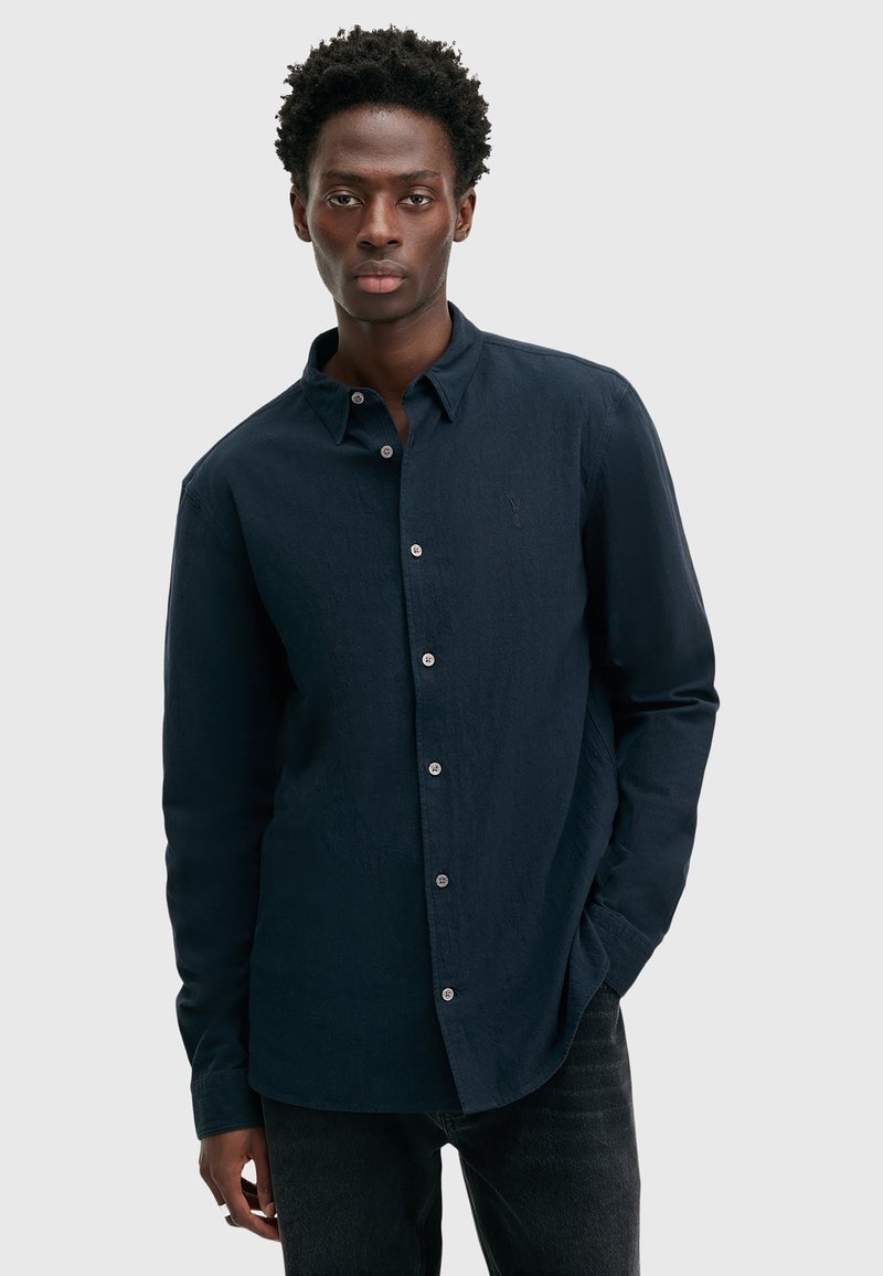 AllSaints LOVELL - Camisa - smith blue