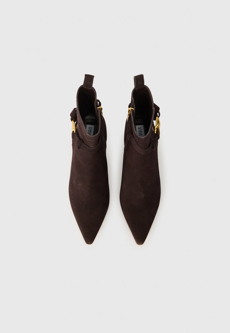 Steve Madden RUSKIN - Stivali texani / biker - chestnut suede/marrone