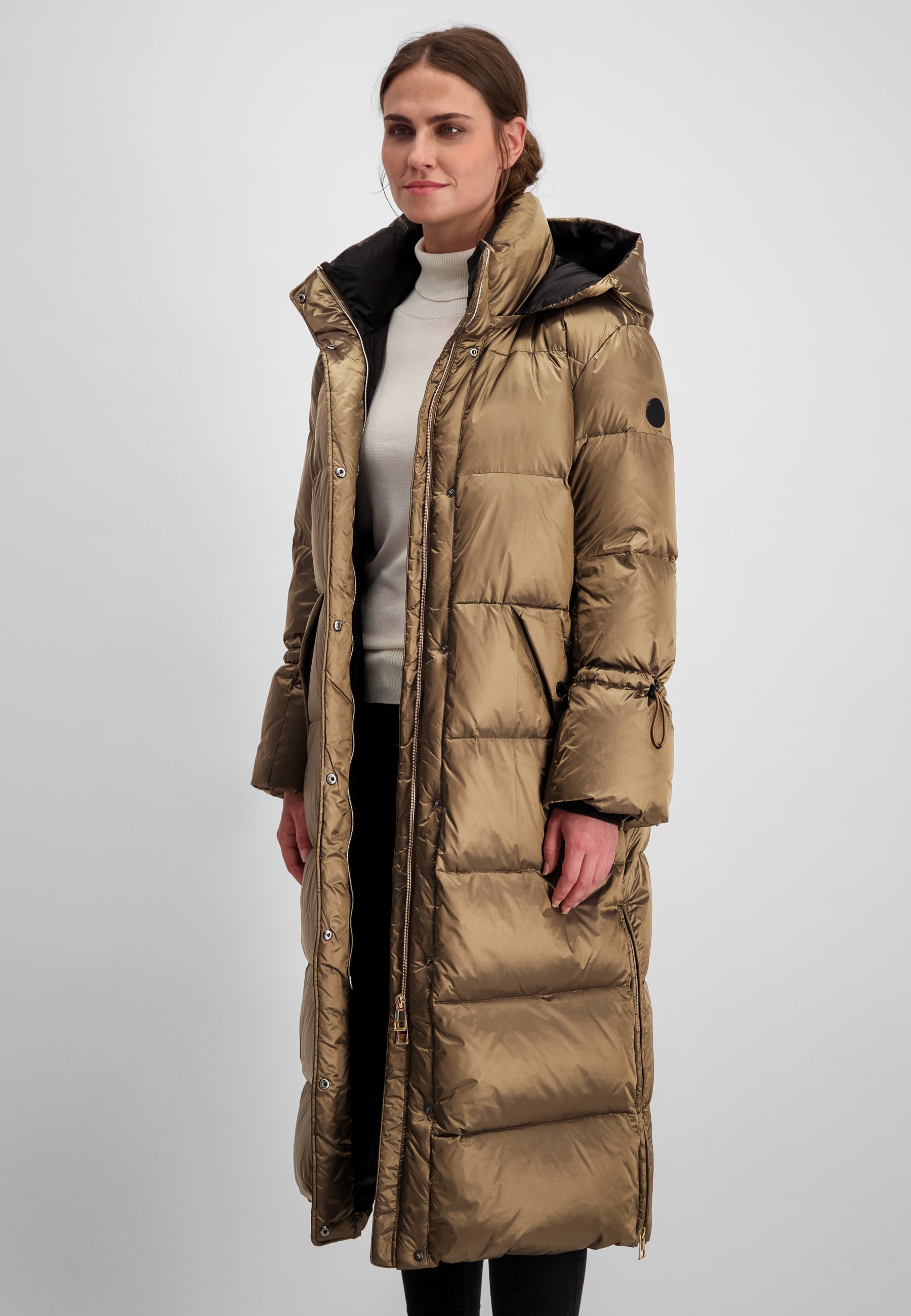Milestone Textilmantel Shawna Down coat gold, Women's, Size: 46, Gold-coloured