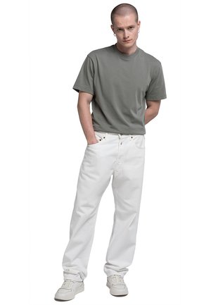 9ZERO1 STRAIGHT - Tiesaus kirpimo džinsai - natural white
