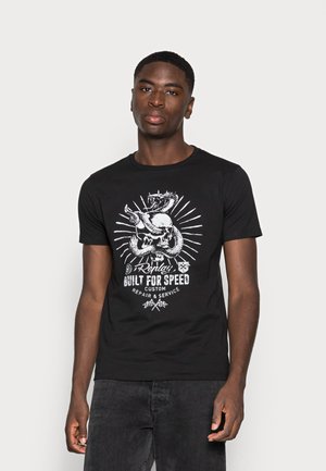 Print T-shirt - black