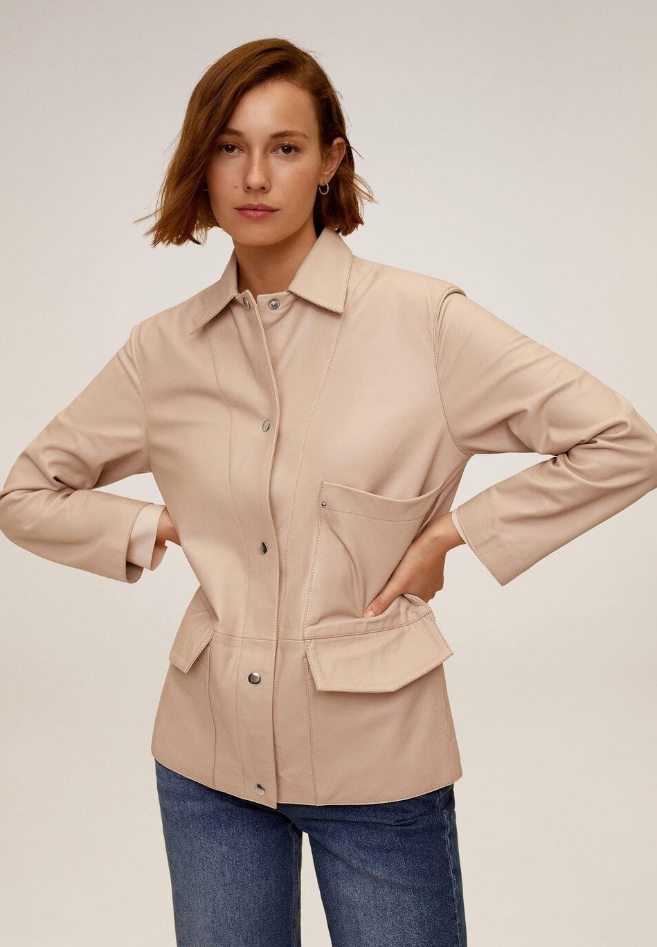 Mango ALEGRIA I Skinnjakke rosa Zalando.no Mango ALEGRIA I Skinnjakke rosa Zalando.no