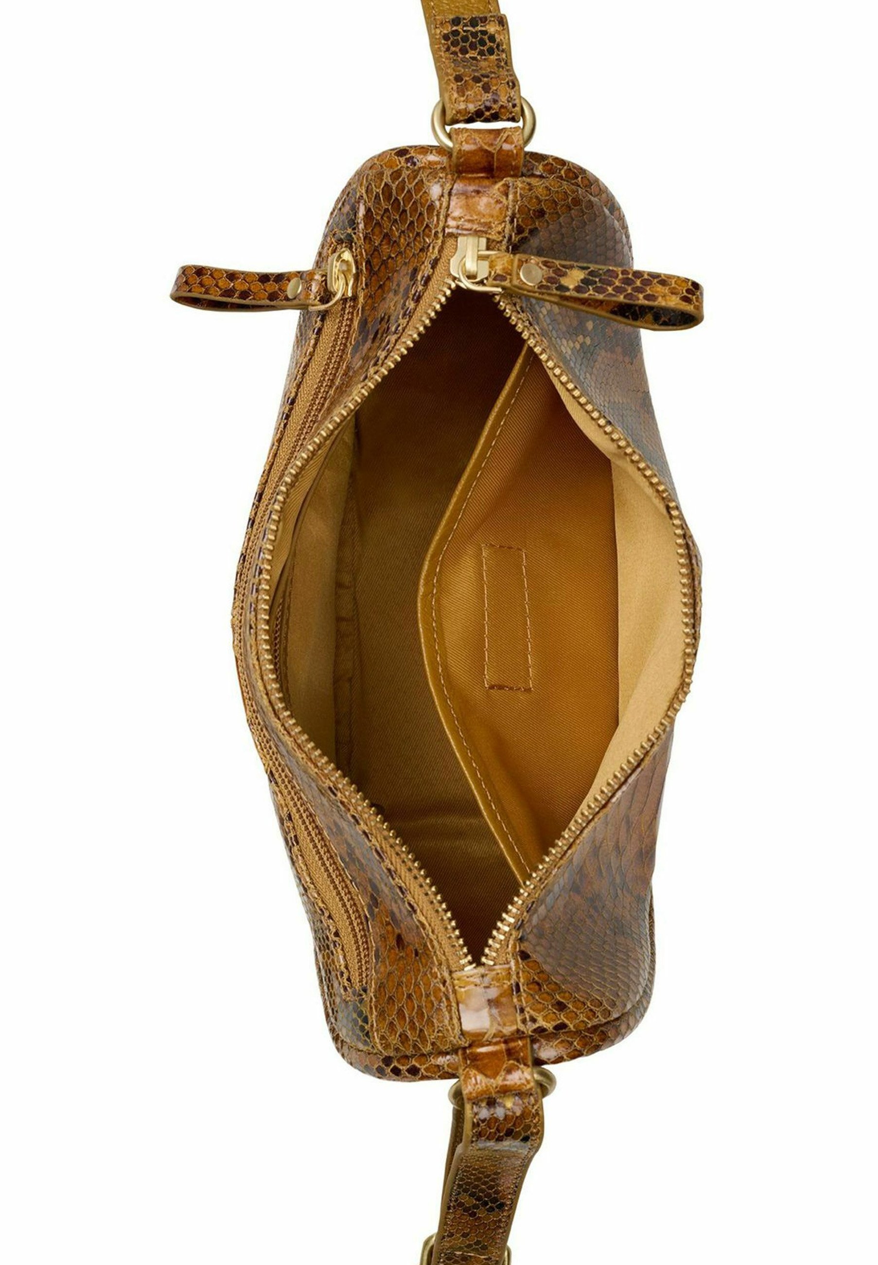 Borsa A Tracolla Vintage In Pelle PU Marrone - Mini Borsa Per Telefono Con Cerniera, 3 Scomparti, 17x10x8 Cm - Accessorio Moda Donna Per Uso Quotidiano E Viaggi