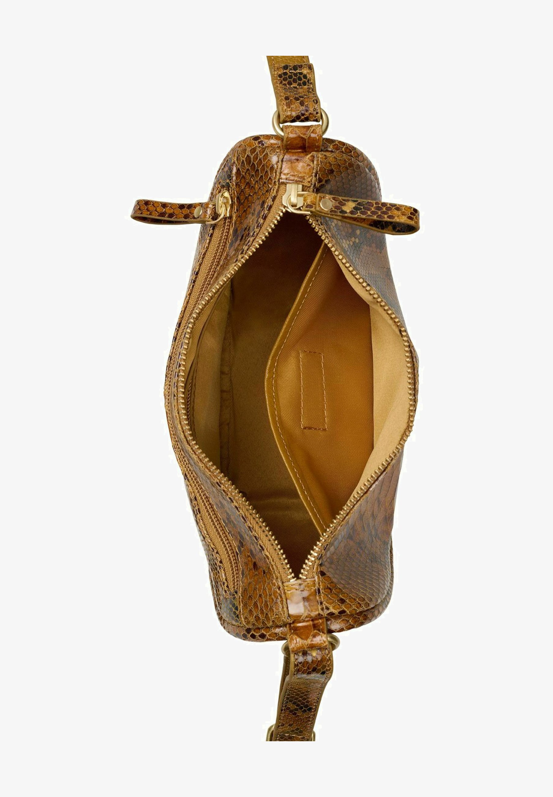 Borsa A Tracolla Vintage In Pelle PU Marrone - Mini Borsa Per Telefono Con Cerniera, 3 Scomparti, 17x10x8 Cm - Accessorio Moda Donna Per Uso Quotidiano E Viaggi