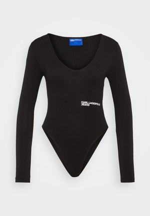 Karl Lagerfeld Jeans LONG-SLEEVED BODYSUIT - T-Shirt print - black