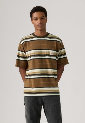 Levi's® Workwear WORKWEAR TEE - T-shirt basique - wild frontier printed stripe partridge