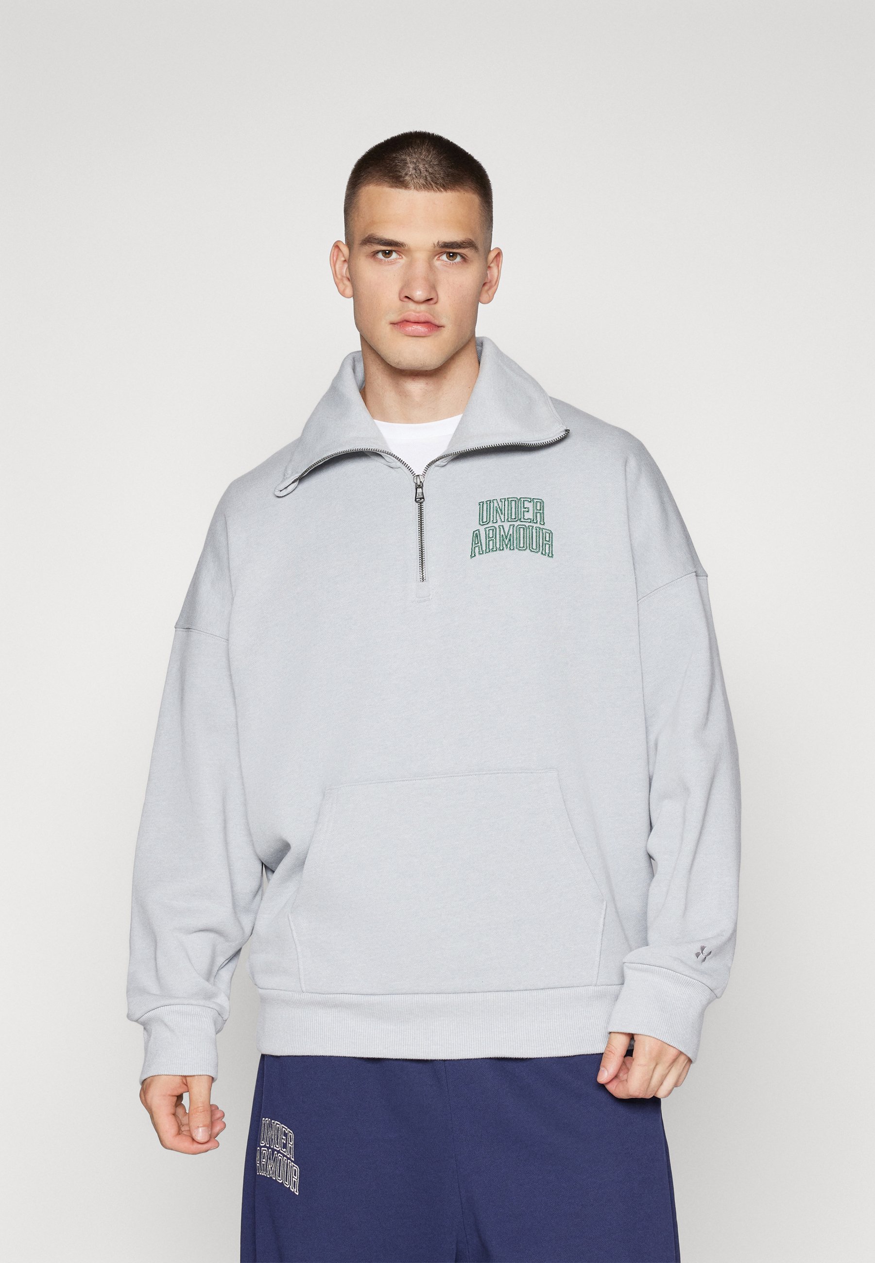 Under Armour ICON 1/2 ZIP Sweatshirt mod gray light heather