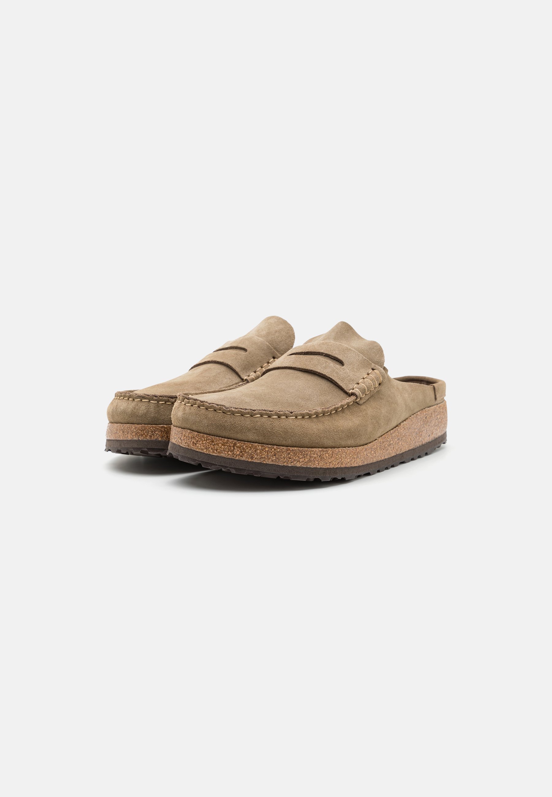 Birkenstock NAPLES REGULAR - Zoccoli - taupe/grigio talpa - Zalando.it