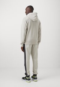 Champion ICONS FULL ZIP HOODIE SMALL LOGO - Cipzáras pulóver - beige