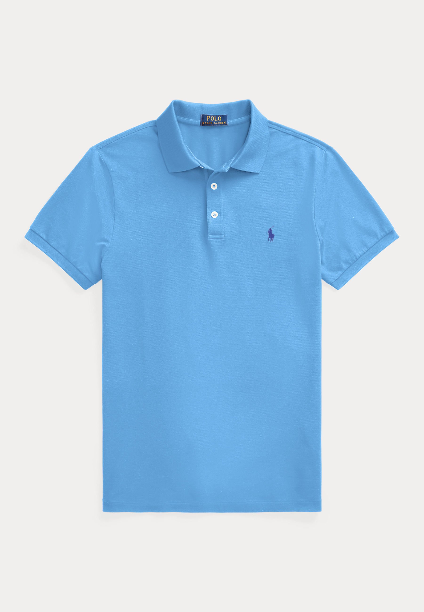 Polo Ralph Lauren SLIM FIT MESH POLO SHIRT - Bluză polo - harbor