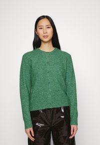 Samsøe Samsøe CARDIGAN - Casaco de malha - dark ivy melange