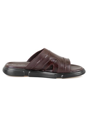 Pantolette flach - brown