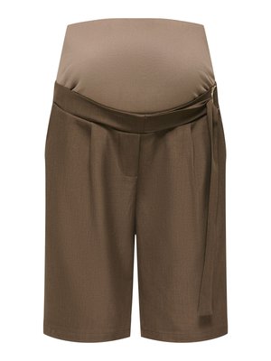 ONLY MATERNITY, OLMVICTORIA High waist Regular Fit - Shorts - chocolate brown