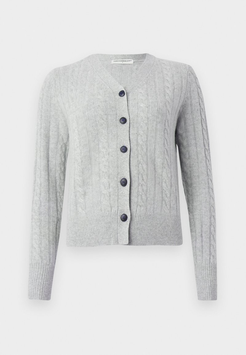 pure cashmere Vest lichtgrijs