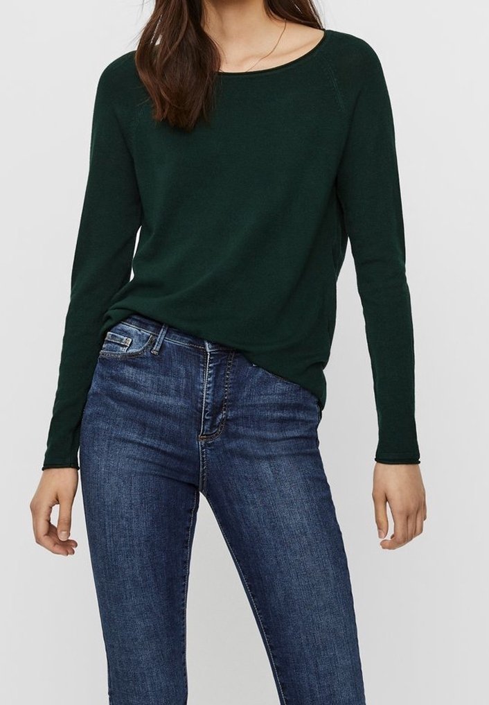 Vero Moda Langarmshirt - mottled dark green
