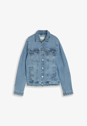 TOM TAILOR, TOM TAILOR JACKEN JEANSJACKE MIT EINGRIFFSTASCHEN - Jeansjacke - clean light stone blue denim