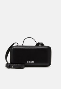BRUSHED CLAP BAG SMALL UNISEX - Handtas - black