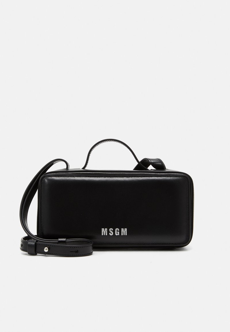 MSGM BRUSHED CLAP BAG SMALL UNISEX - Handtas - black