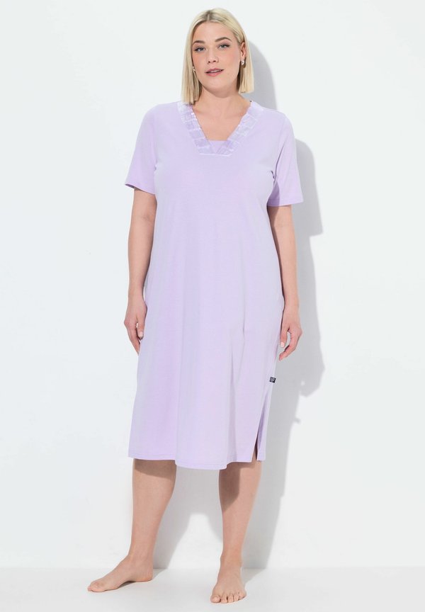 TRIM SHORT SLEEVE - Nachthemd - soft lavender
