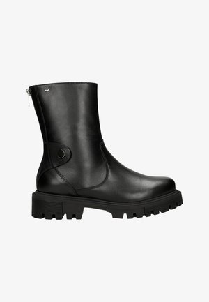 Wojas Kotníkové boty na platformě - czarny