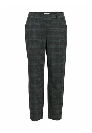 Object, OBJLISA SLIM PANT AOP NOOS - Chino - dark grey melange