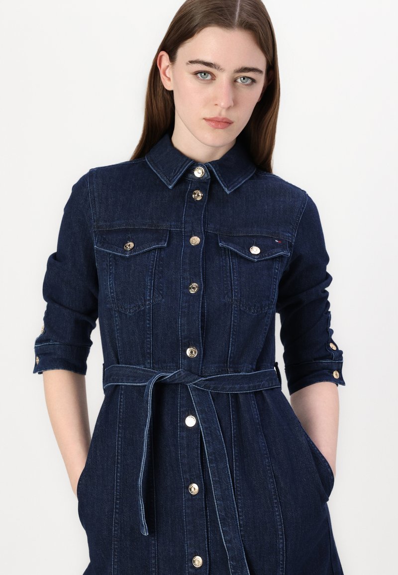 denim tommy hilfiger dress Tommy Hilfiger Light Denim Cargo Dress main image 1