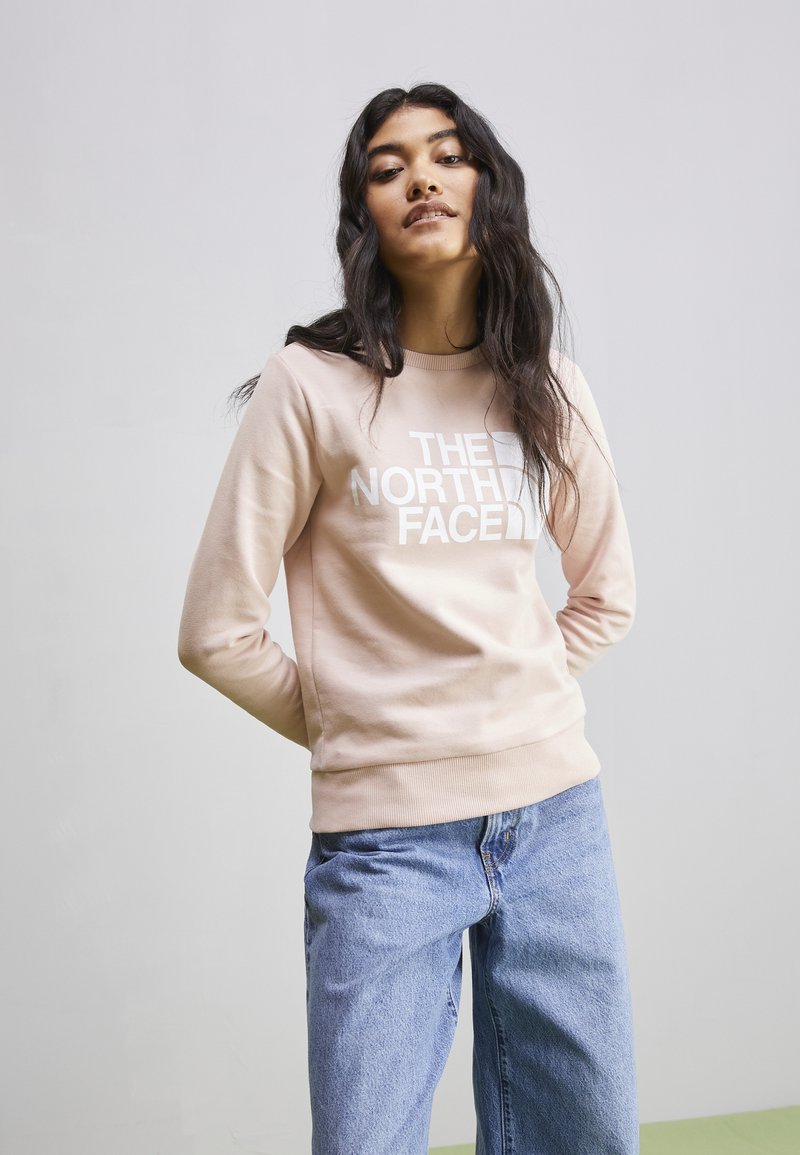 The North Face STANDARD CREW Sweatshirt pink moss/rose ZALANDO.FR