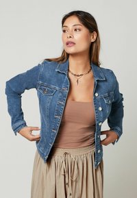 Next - FULLER BUST-REGULAR FIT - Jeansjacka - mid blue Miniatyrbild 1