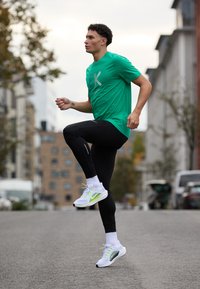 Nike Performance AIR ZOOM PEGASUS 41 - Road running shoes - white/volt black