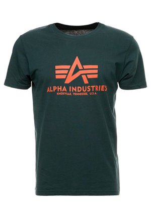 Alpha Industries Printtipaita - petrol