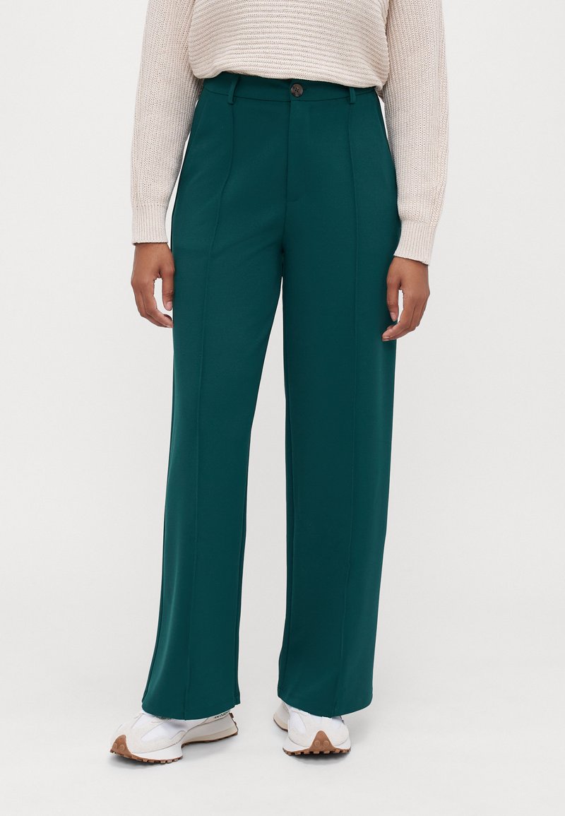 Even&Odd Petite Pantaloni - dark green