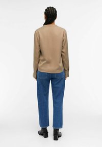 Object OBJTILDA V NECK - Bluse - fossil