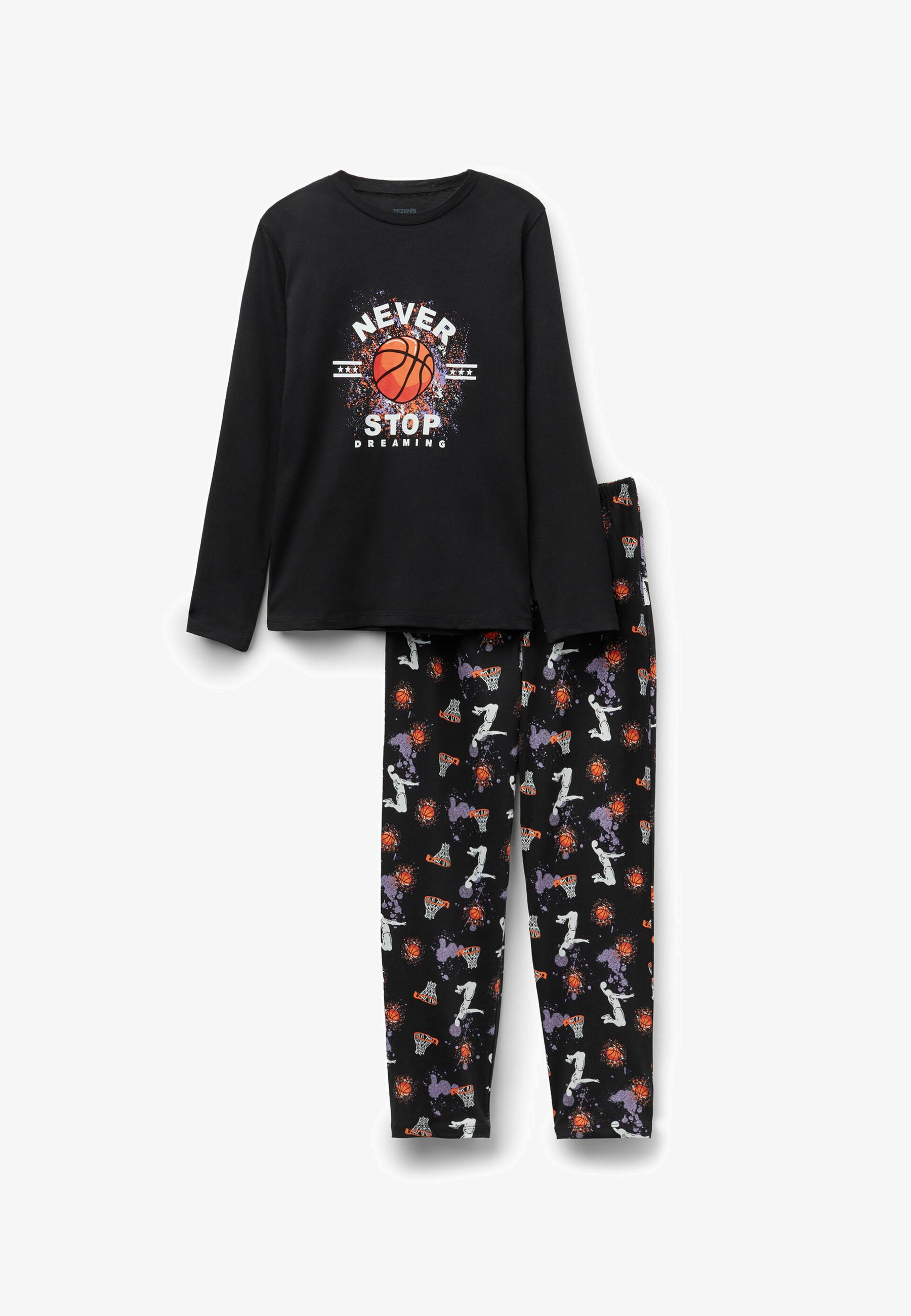 Tezenis SET Pyjama set black/mottled black Zalando