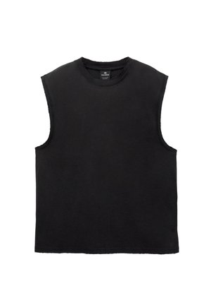 PULL&BEAR WASHED STRAPPY - Basic T-shirt - black