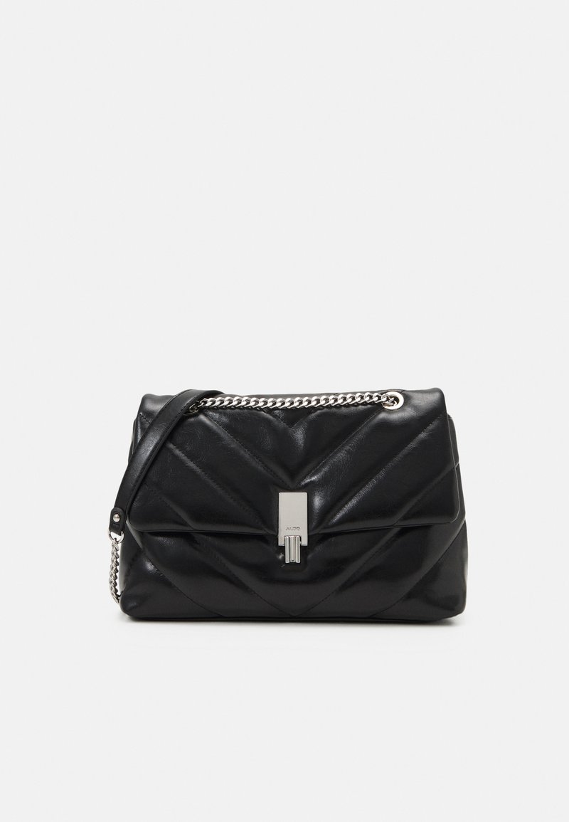 ALDO RHILADIA Across body bag jet black/silvercoloured/black