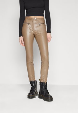 ONLY ONLJENNA ZIP PANT  - Παντελόνι - braun