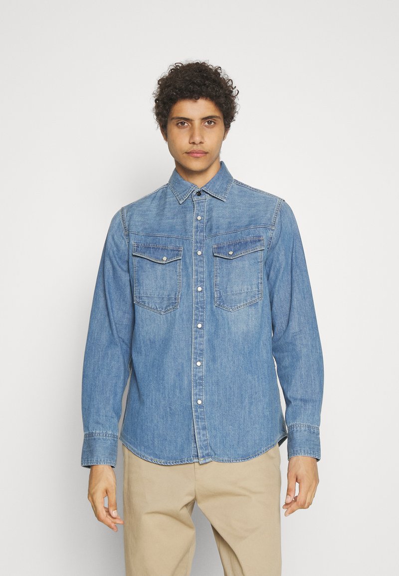 G-Star - SLIM DENIM - Camicia - faded cricket blue, Ingrandire