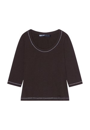 BIMBA Y LOLA, BIMBA Y LOLA CAMISETA MANGA 3/4 MARRÓN OSCURO - Camiseta de manga larga - marron oscuro