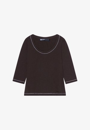 BIMBA Y LOLA, BIMBA Y LOLA CAMISETA MANGA 3/4 MARRÓN OSCURO - Camiseta de manga larga - marron oscuro